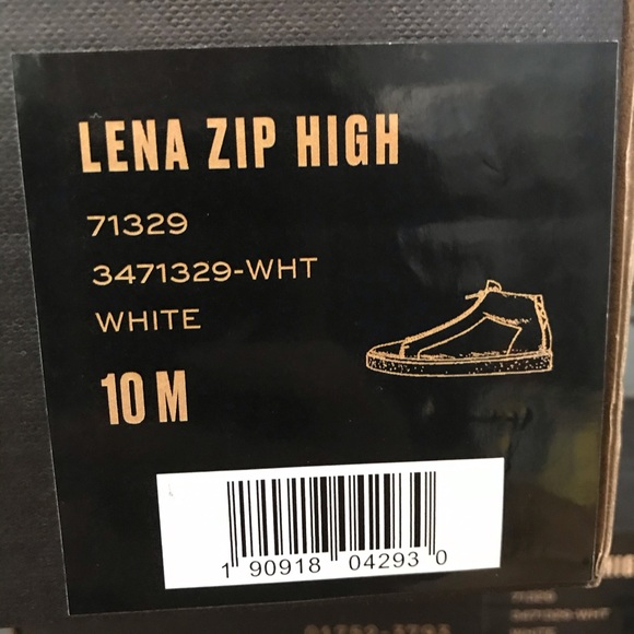 NEW Frye Lena Zip High Italian Leather Sneaker - Picture 16 of 16